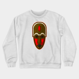 Ancient african aboriginal mask design Crewneck Sweatshirt